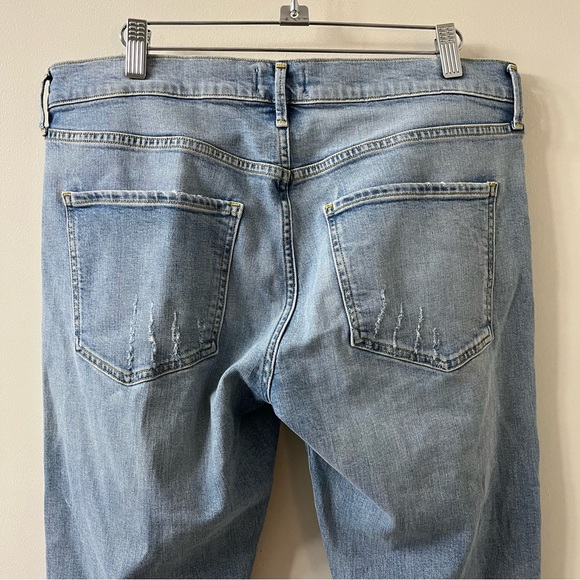 Agolde Isabel Slim Boyfriend Jeans in Dreamer Distressed Mid Rise Size 30 - Picture 5 of 11